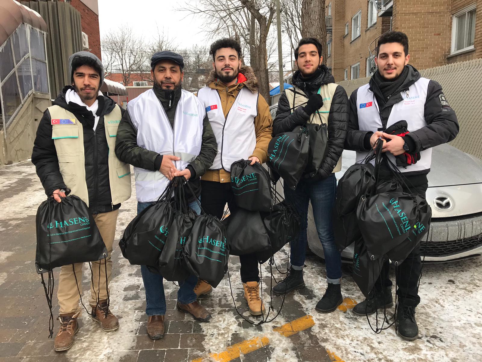 NEWS – Hasene Canada Distributed Winter Survival Kits for the Homeless in Montreal